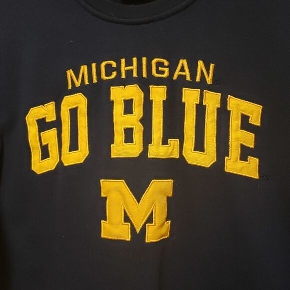 Colosseum Michigan Go Blue Navy Men Sweater Unisex Size Medium - Picture 2 of 6